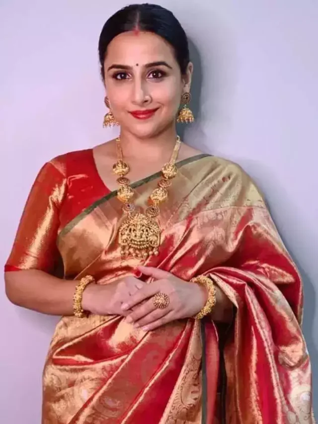 south indian saris worn by vidhya balan stunning look