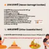 Namankaran puja samagri hawan samagri item