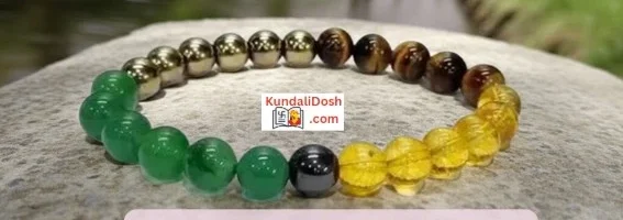 Money Magnet Bracelet Natural Crystal Pyrite Green Aventurin Citrine Amethyst- Tiger Eye