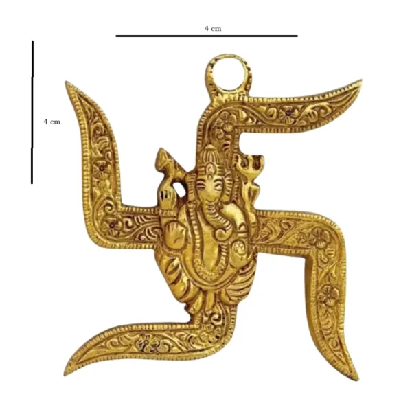 Om Swastik Trishul gnesh wall hanging size