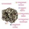 Pyrite Stone for wealth confidence protection Attract money block-negativity