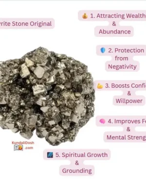 Pyrite Stone for wealth confidence protection Attract money block-negativity
