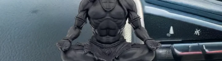 aadi yogi 3d car desbord murti